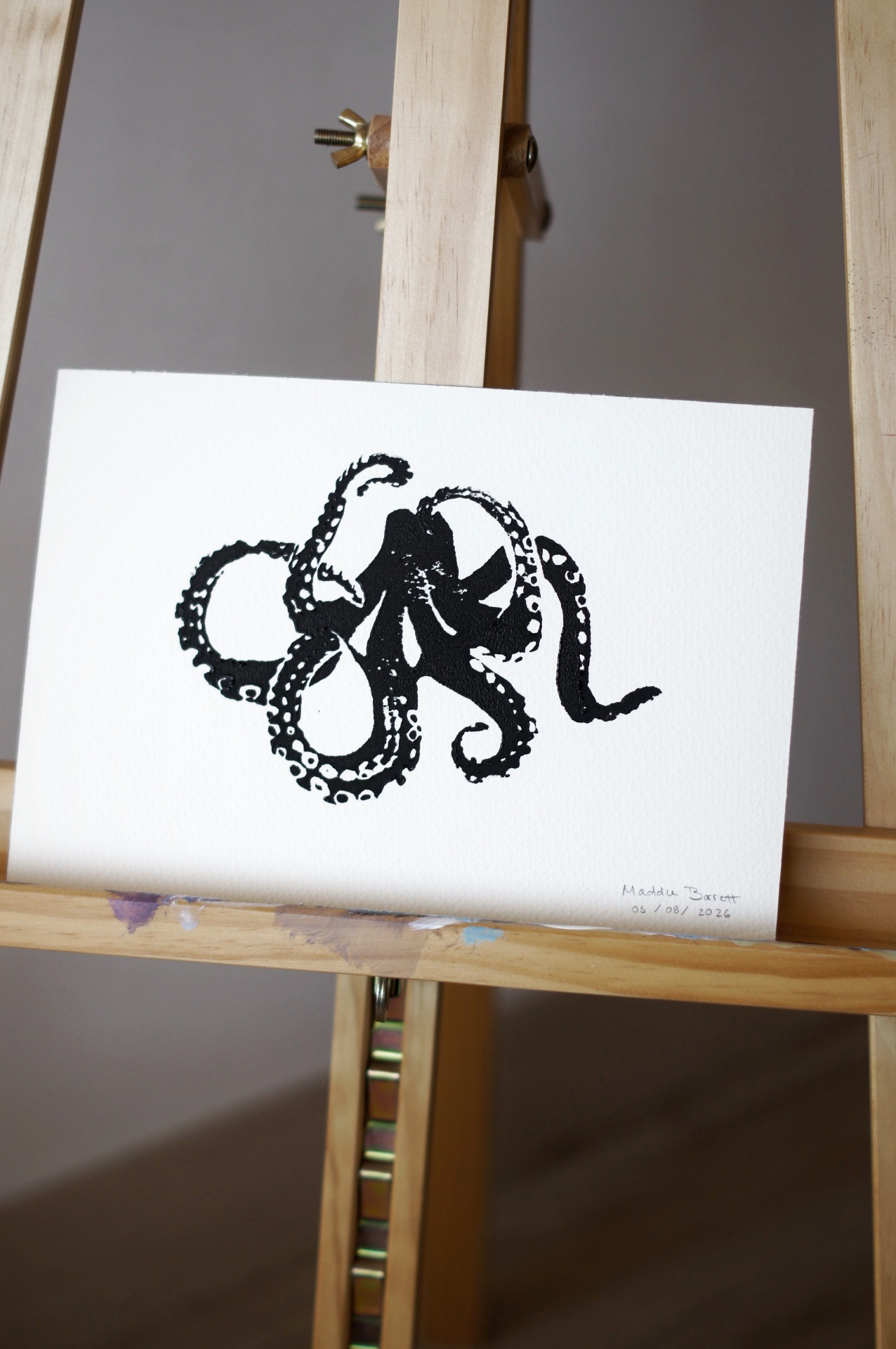 Pulpo Grabado I